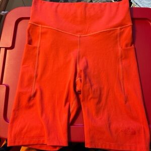 The North Face Women's Vibrant Orange Bike Shorts